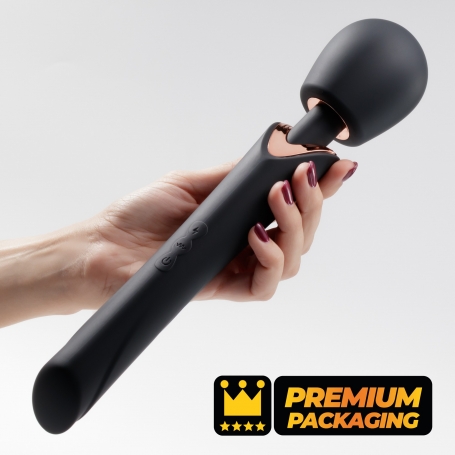 HOLLY VIBROMASSEUR WAND RECHARGEABLE NOIR CRUSHIOUS