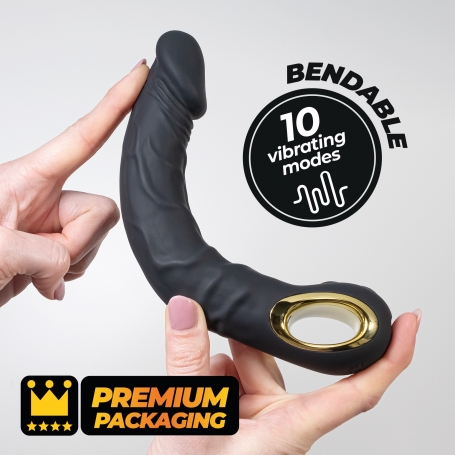 CRUSHIOUS MAGNUS BEND FLEXIBLE VIBRATOR BLACK