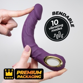 VIBRADOR FLEXIBLE MAGNUS BEND MORADO CRUSHIOUS