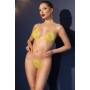 BIQUÍNI DE STRASS CR-4898 AMARELO CHILIROSE