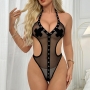BODY DE MALLA TRANSPARENTE CON ABERTURAS Y CUBREPEZONES DE NAMOUR
