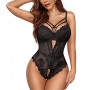 DE NAMOUR OPEN CROTCH LACE TEDDY 