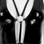 WETLOOK DEEP-V TEDDY BLACK