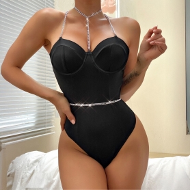 ‌DE NAMOUR CHAIN-ENHANCED CROSS BACK TEDDY 