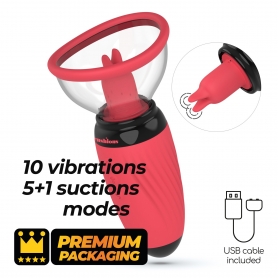 CRUSHIOUS SCARLET VULVA PUMP RECHARGEABLE STIMULATOR