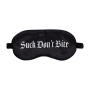 MASQUE DE NUIT SUCK DON'T BITE PRINTED SATIN NOIRE OUCH!