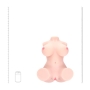 BODYFORMS - AVELINE LUXE - DUAL ENTRY VIBRATING MASTURBATOR - 14 KG / 30.9 LBS - FLESH