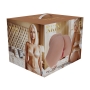 BODYFORMS - BREE KNOX - DUAL ENTRY VIBRATING MASTURBATOR - 4,2 KG / 9.3 LBS - FLESH