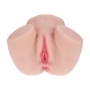 BODYFORMS - MIA HART - DUAL ENTRY VIBRATING MASTURBATOR - 2,5 KG / 5.7 LBS - FLESH