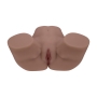BODYFORMS - CLARA VOSSIN - DUAL ENTRY VIBRATING MASTURBATOR - 6,3 KG / 14.1 LBS - BROWN