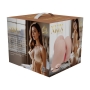 BODYFORMS - VIVICA LENORE - DUAL ENTRY VIBRATING MASTURBATOR - 3,5 KG / 7.7 LBS - FLESH