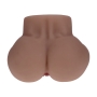 BODYFORMS - KAYA BLOOM - DUAL ENTRY VIBRATING MASTURBATOR - 2,4 KG / 5.4 LBS - BROWN