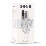 Image: SONO Nº22 REUSABLE STROKER WITH VIBRATING BULLET TRANSPARENT on Prazer24 Sex Shop Online