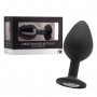 PLUG ANAL DIAMOND BUTT PLUG GRANDE NEGRO