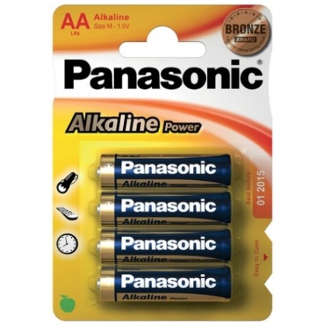 4 PILAS AA ALCALINAS PANASONIC