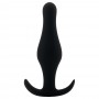 BUTT PLUG WITH HANDLE BLACK MEDIUM