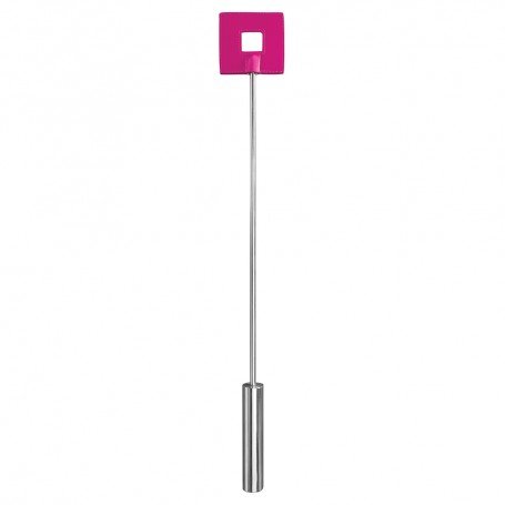 Image: OUCH! LEATHER SQUARE TIPPED METAL CROP PINK on Prazer24 Sex Shop Online