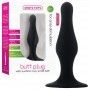 Image: BUTT PLUG WITH SUCTION CUP BLACK SMALL on Prazer24 Sex Shop Online