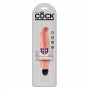 KING COCK VIBRATING STIFFY 7” REALISTIC VIBRATOR WHITE