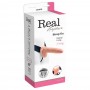 STRAP-ON OCO COM TESTÍCULOS REAL RAPTURE AIR FEELING 8" BRANCO