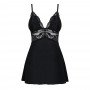 OBSESSIVE 810-BAB BABYDOLL AND THONG BLACK