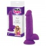 REAL SAFE ROD LARGE SILICONE DILDO PURPLE