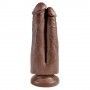 Image: KING COCK 7” TWO COCKS ONE HOLE REALISTIC DILDO BROWN on Prazer24 Sex Shop Online