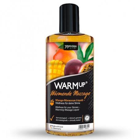 ÓLEO DE MASSAGEM COMESTÍVEL WARMUP MANGA MARACUJÁ 150ML