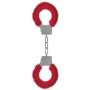 ALGEMAS COM PELUCHE BEGINNER'S FURRY HANDCUFFS VERMELHAS