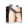 OUCH! REALISTIC LEATHER STRAP-ON 8 INCHES WHITE