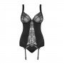 Image: CORSÉ Y BRAGUITA HEARTINA OBSESSIVE NEGRO on Prazer24 Sex Shop Online