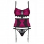 OBSESSIVE 861-SEG SET AND THONG BORDEAUX