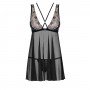 Image: OBSESSIVE 873-BAB BABYDOLL AND THONG BLACK on Prazer24 Sex Shop Online