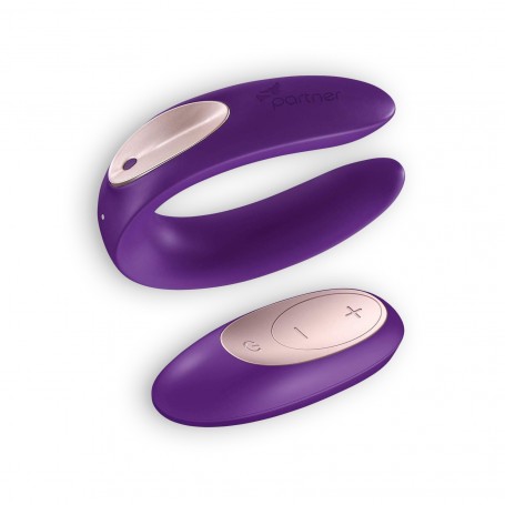 Image: VIBRADOR PARA CASAL DOUBLE PLUS REMOTE COM COMANDO E CARREGADOR USB on Prazer24 Sex Shop Online